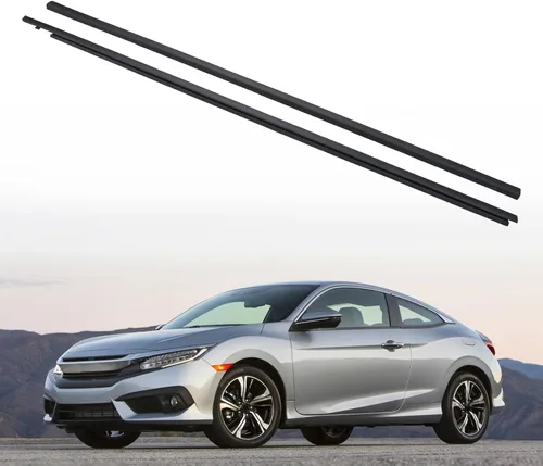 Vista 10 de ZONFANT 4 unidades de cinturón de sellado para ventana de puerta exterior de automóvil compatible con Honda Vehicle Civic 2006-2011, repuesto