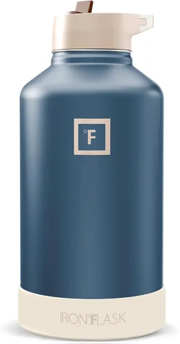 Vista 91 de IRON °FLASK Frasco de hidratación para acampar y senderismo con boquilla, botella de agua deportiva de acero inoxidable aislada de boca ancha, Aurora