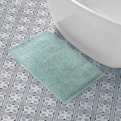 Vista 17 de Alfombrilla de baño Laura Ashley Butter Chenille 17 "x 24", amarillo