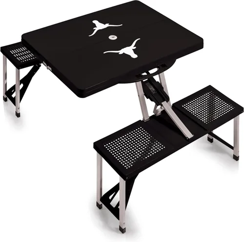 Vista 53 de PICNIC TIME NCAA North Carolina Tar Heels Folding Picnic Table - Camping Table - Outdoor Table with Umbrella Hole