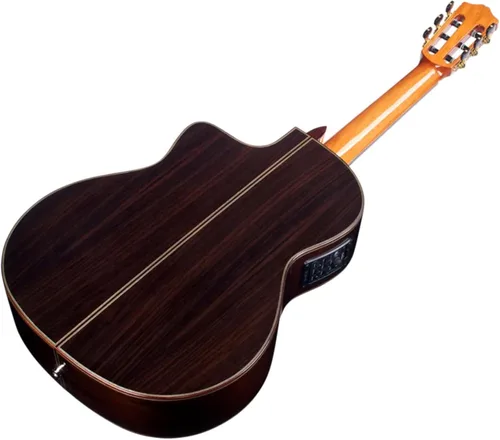 Vista 4 de Cordoba C7-CE Cutaway - Guitarra clásica de cuerda de nailon acústico-eléctrica, serie Iberia