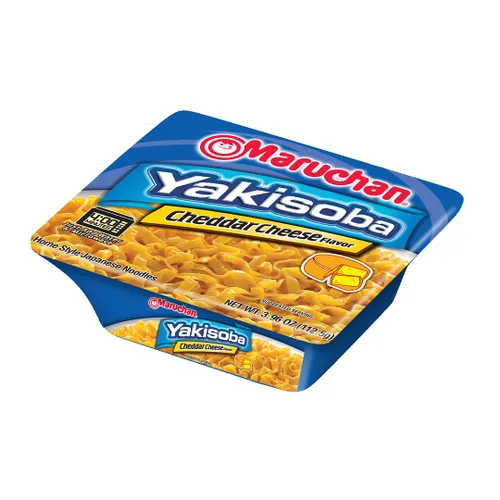 Vista 5 de Maruchan Yakisoba - Sabor a queso cheddar, 3.96 onzas, paquete de 8, (4178990766)