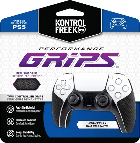 Vista 6 de KontrolFreek Puños de rendimiento para el controlador PlayStation 5 (PS5) (Rojo Inferno)