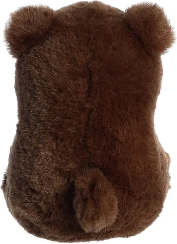 Vista 4 de Aurora® Round Rolly Pet™ Brambles Brown Bear™ - Adorables compañeros - Diversión sobre la marcha, marrón, 5 pulgadas