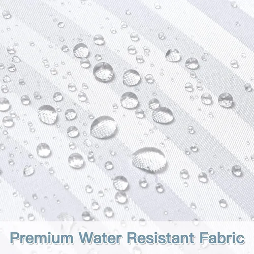 Vista 2 de OTOSTAR Paquete de 4 cojines impermeables de alta calidad, 12 x 20 pulgadas, rellenos de almohada decorativos a rayas para exteriores, rellenos