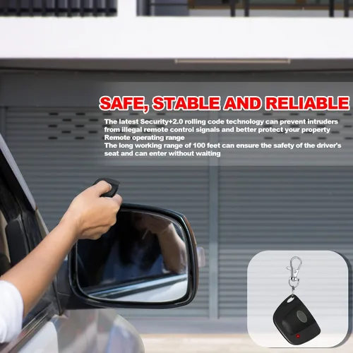 Vista 7 de Kingdder 1 unidad de control remoto para puerta de garaje compatible con multicódigo lineal 300 mhz 10 interruptor de inmersión 3089 3060 3070