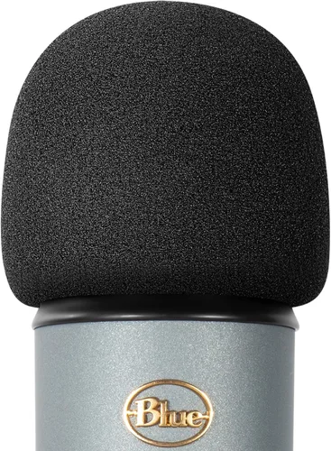 Vista 2 de Filtro Pop/Pantalla Antiviento para Micrófonos Blue Yeti y Yeti Pro, Cubierta de Micrófono de Espuma para Filtrar Plosivas y Ruido Sibilante