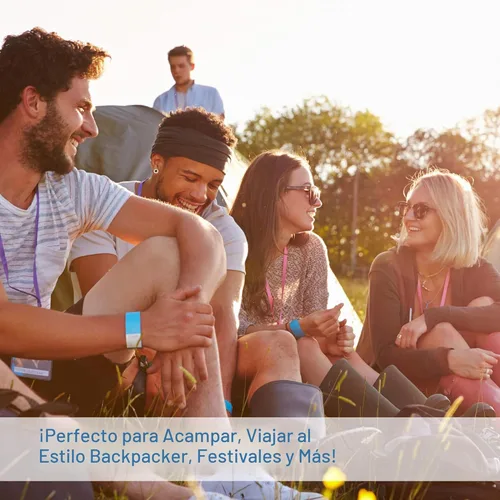 Vista 6 de 2 Person Outdoors Camping Tent with Rain Fly and Carrying Bag - Lightweight Outdoor Pop Up Tents for Camping Essentials, Music Festivals