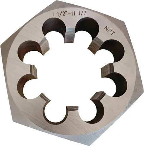 NPT Tubo Hex Troquel Cartbon Acero 1-1/2 "-11 1/2