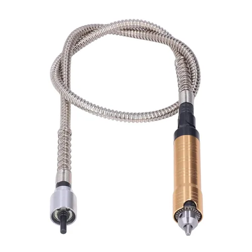 Vista 4 de Extensión de eje flexible, adaptador flexible para herramienta rotativa, llave de portabrocas flexible, extensión de taladro eléctrico, herramienta