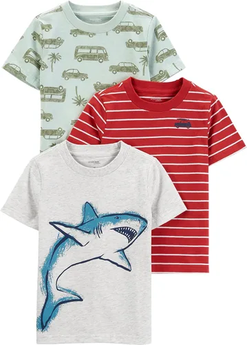 Simple Joys by Carter's Paquete de 3 camisetas de manga corta para bebé niño