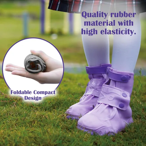 Vista 20 de Cubiertas para zapatos de lluvia para niños, impermeables, para niños y niñas, reutilizables