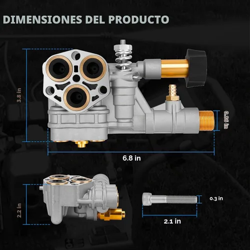 Vista 5 de 7108366 Kit de reemplazo del colector de bomba de lavadora a presión