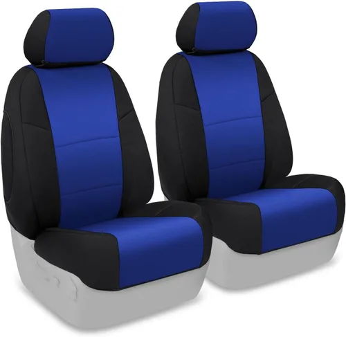 Vista 9 de Coverking Custom Fit Front 50/50 Bucket Seat Cover for Select Mercedes-Benz CLK-320/430/55 AMG Models - Neoprene (Black)