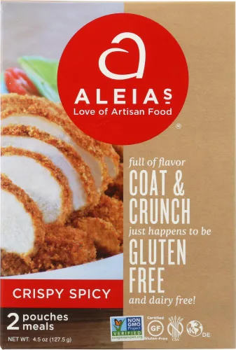 Aleias Pan rallado crujiente picante 4.5 oz (paquete de 3)