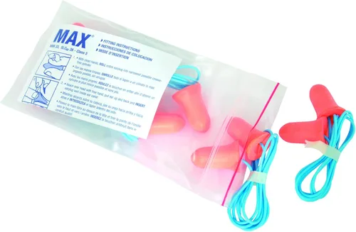 Vista 2 de Howard Leight de Honeywell Max tapones de espuma desechables para los oídos.