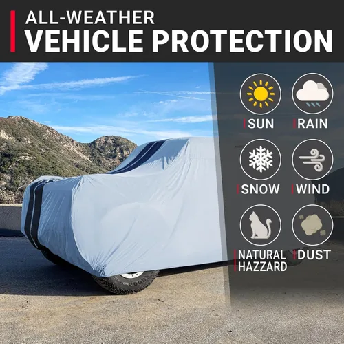 Vista 82 de iCarCover Funda de automóvil personalizada de alta calidad para Mazda 1200 1970, resistente, impermeable, para todo tipo de clima, lluvia, nieve