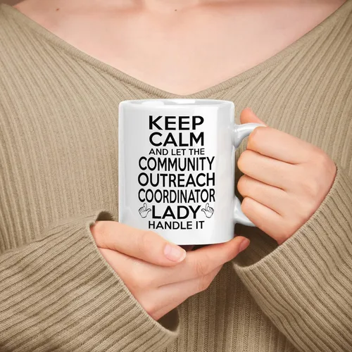 Vista 39 de Gift For Advocate - Taza de cerámica blanca de 11 onzas y 15 onzas – Keep Calm & Let The Advocate Lady Handle It