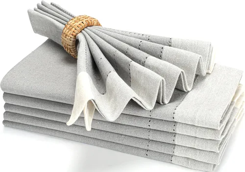 Vista 31 de Servilletas de tela para uso diario, 100% algodón, 18 x 18 pulgadas, color azul, servilletas de boda, servilletas de cóctel, servilletas de tela