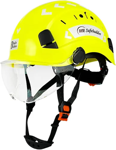 Vista 10 de Casco de Seguridad de Construcción con Visera Casco Duro ABS Cascos Duros de Ventilación Ajustable Protección de Cabeza de Trabajo Industrial