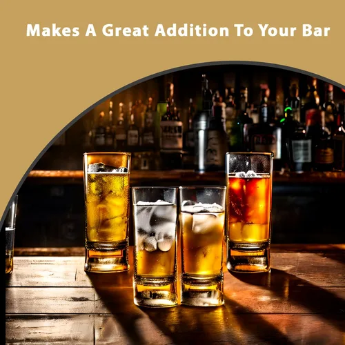 Vista 4 de Lily's Home Vasos de chupito irrompibles para interiores y exteriores con base pesada, vasos reutilizables transparentes de 2 onzas, perfectos