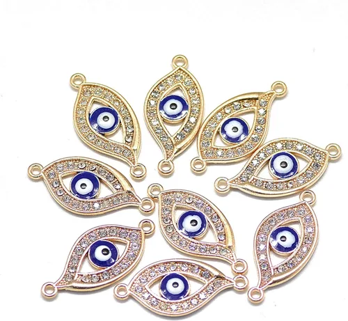 Vista 14 de Craftdady Enlaces de conector de encanto de metal esmaltado para la fabricación de artesanías de joyería