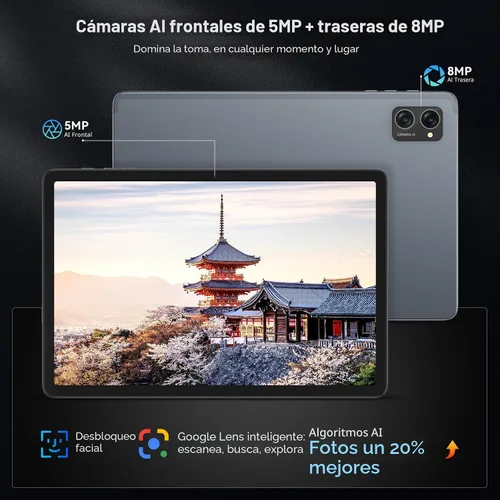 Vista 7 de [Usado] Tablet 2026 Últimas tabletas Android 16 con pantalla Incell de 10.1 pulgadas, 24 GB de RAM 256 GB ROM /2 TB TF, Gemini AI, T606 Octa-Core +