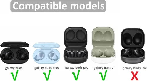 Vista 2 de Puntas de espuma viscoelástica compatibles con Galaxy Buds Pro/Galaxy Buds 2 / Galaxy Buds Plus de repuesto, cancelación de ruido perfecta, cabe
