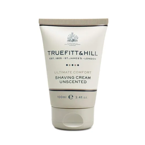 Truefitt & Hill Tubo de crema de afeitar Ultimate Comfort para hombres, sin perfume, 3.4 oz.