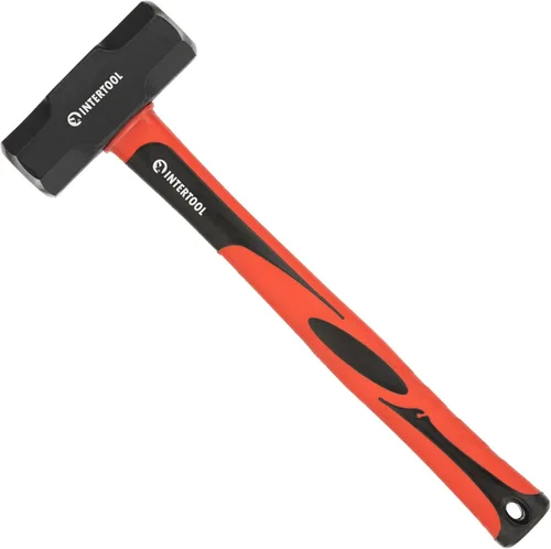 Vista 8 de INTERTOOL Mini martillo de trineo de 3 libras, martillo de perforación/grieta para babosas, martillo pequeño, resistente, con mango antideslizante