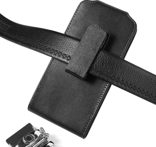Vista 5 de Funda giratoria de piel sintética para cinturón con clip para teléfono, funda de transporte para Samsung Galaxy S24 Ultra S23 Plus S22+ S21+ S20+