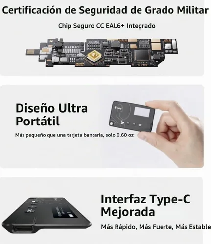 Vista 6 de imKey Pro Crypto Hardware Wallet Secure Cold Crypto Wallet con almacenamiento fuera de línea CC EAL6+ Seguro para activos digitales Bitcoin Ethereum