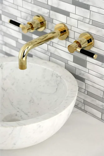 Vista 7 de Kingston Brass KS8122DKL Kaiser - Grifo de baño (latón pulido)