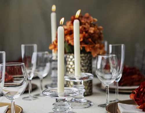 Vista 2 de BOLSIUS Ivory Dinner Candles - Juego de 10 velas rectas sin perfume de 9 pulgadas, 8 horas de tiempo de combustión, calidad europea premium, sin