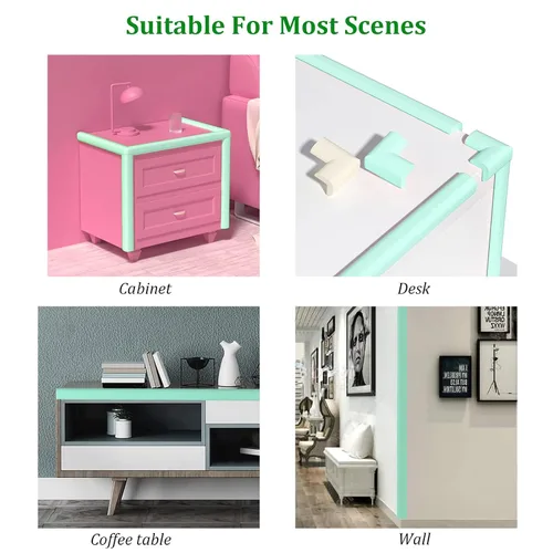 Vista 5 de Protectores de bordes y fundas de esquina a prueba de bebés, protectores de bordes para niños, parachoques de borde de espuma para muebles