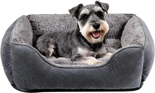 Cama para perros pequeños lavable, cama para gatos súper suave y duradera, cama para cachorros cálida, suave y relajante, cama para mascotas con