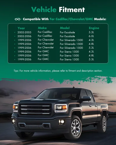 Vista 7 de SCITOO Cristal de espejo exterior del lado del conductor de repuesto compatible con 2003 2004 2005 2006 2007 Chevy GMC Silverado Sierra 1500/2500