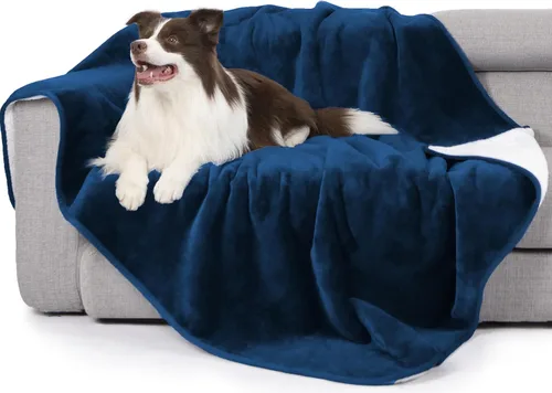 Vista 31 de gogobunny - Manta impermeable y reversible de vellón Sherpa para perro, cachorro, gato; protege la cama, el sofá y el sillón de líquido, orina