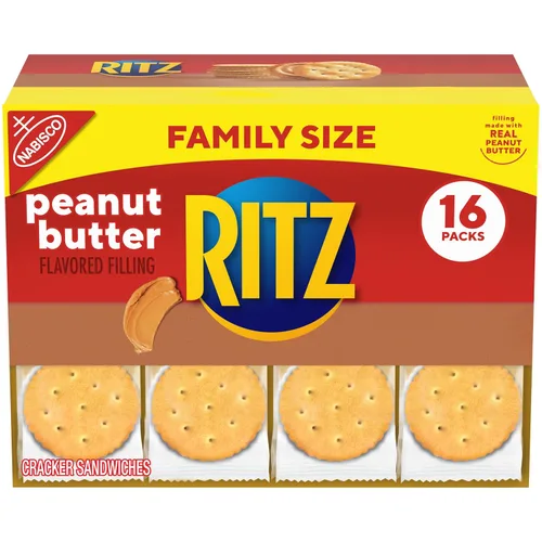 Vista 21 de RITZ Bits Galletas sándwich de mantequilla de maní, 8.8 onzas