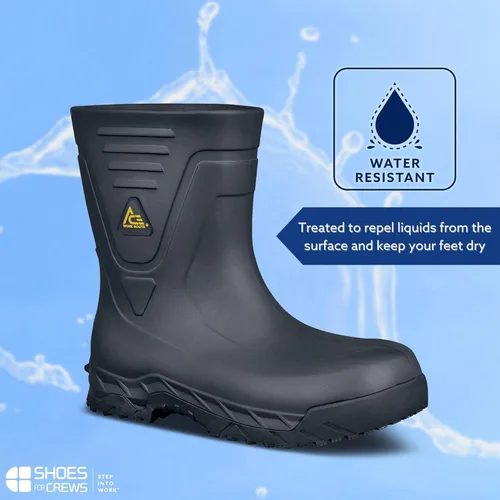 Vista 2 de ACE Unisex Slip-Resistant Work Boots - Water-Resistant, Non-Slip Industrial Safety Boots for Men & Women with Soft Toe or Composite Toe - Bullfrog