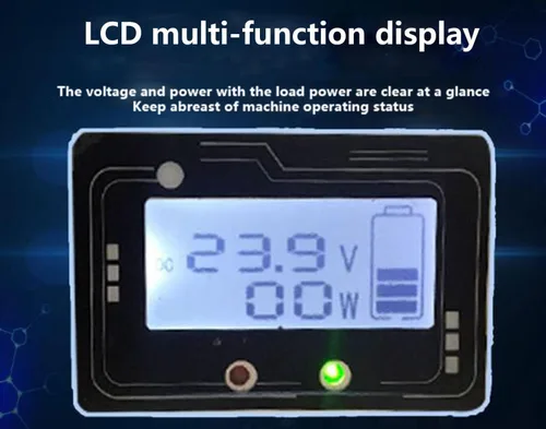 Vista 4 de Inversor de corriente de onda sinusoidal pura de 3000 W, CC 12 V24 V48 V60 V72 V a CA 220 V, convertidor de energía para automóvil, pantalla LED