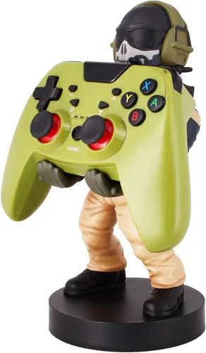 Vista 4 de Power Up Factory Exquisite Gaming: Call of Duty: Lt. Simon "Ghost" Riley - Original Mobile Phone & Gaming Controller Holder, Device Stand, Cable