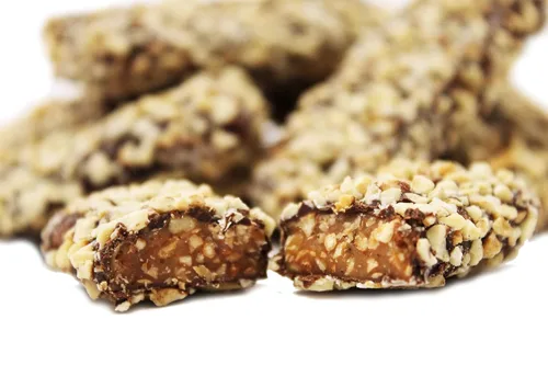 Vista 4 de Gourmet Viennese Crunch by Its Delish - Recipiente reutilizable jumbo de 2 libras (tarro de 32 onzas) - Chocolate negro premium recubierto