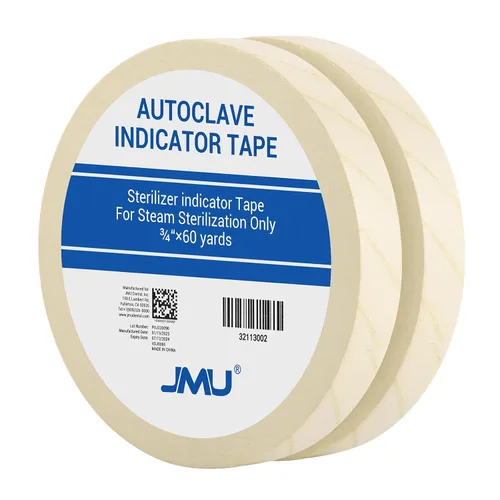Vista 11 de JMU Cinta para Autoclave, 1'' x 60 Yardas, Cinta Indicadora de Esterilización para Esterilización con Vapor