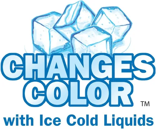 Vista 2 de Vaso de chupito de plástico que cambia de color de 2 onzas, parte inferior cuadrada única, libre de BPA y reutilizable, diseño de parte superior