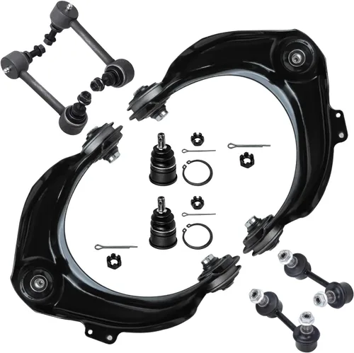Vista 297 de Detroit Axle - Kit de brazos de control delanteros de 8 piezas para Toyota Sienna 2004-2010, 2 brazos de control inferiores con rótulas, 4 barras