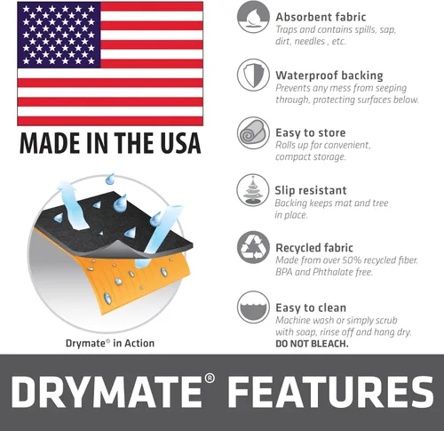 Vista 8 de Drymate CTS28 tapete soporte para árbol de navidad, M, Verde