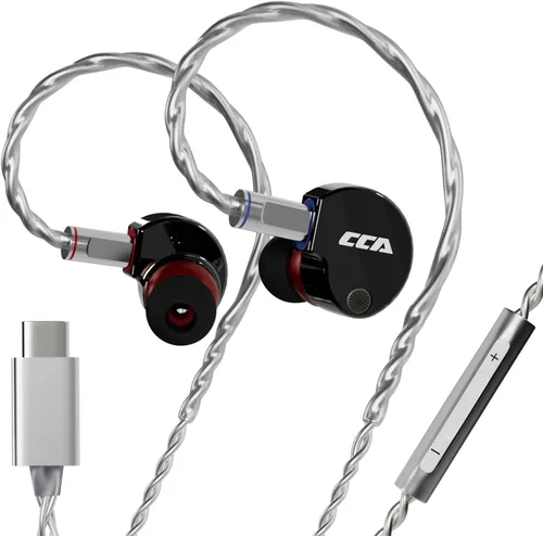 CCA Phoenix Auriculares de Monitoreo Intrauditivos – Controlador Dinámico de Doble Imán IEM con Sonido Claro HiFi y Graves Profundos, Auriculares
