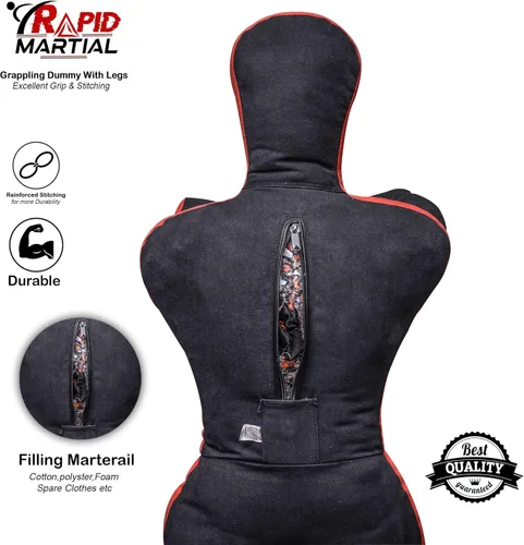 Vista 2 de Maniquí de lanzamiento de presentación de Jiu Jitsu brasileño MMA Grappling para entrenamiento de judo karate y autodefensa