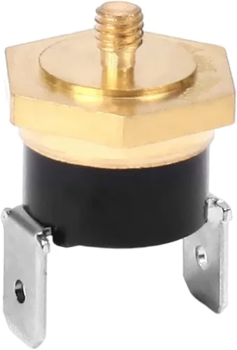 Vista 13 de Fielect Interruptor de control de temperatura del termostato KSD301, ajuste Snap Disc Interruptor de temperatura 257.0 °F Cobre M5 normalmente